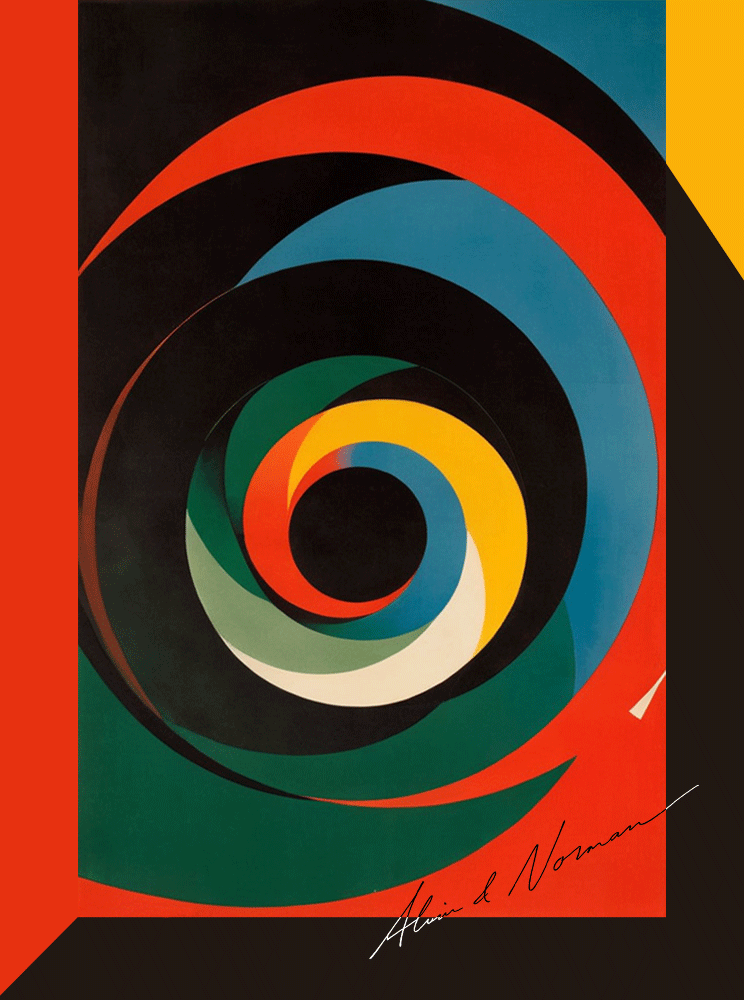 Affiche « Vertige chromatique » - Alvin & Norman Studio