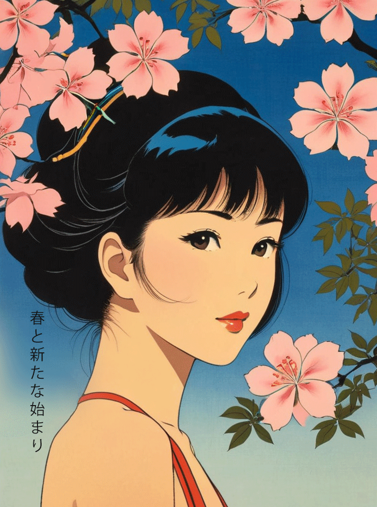 Affiche « Printemps, nouveau départ » - Alvin & Norman Studio