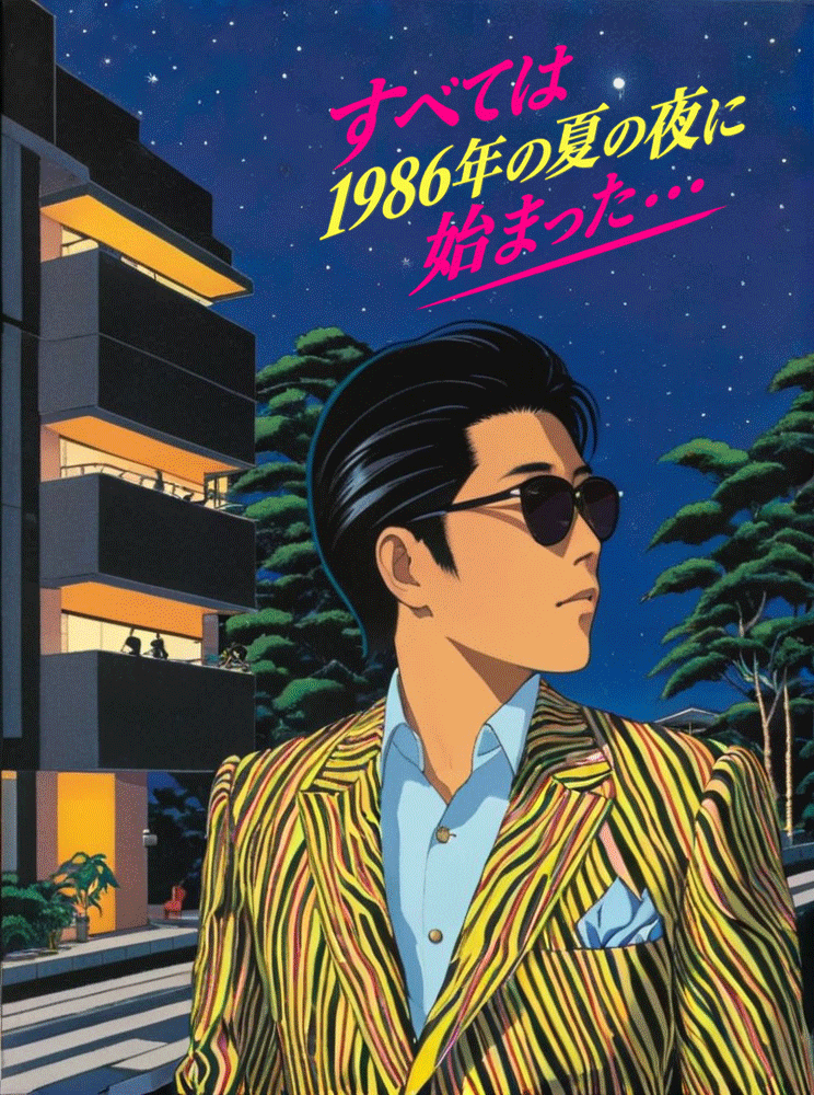 Affiche « La nuit de 1986 » - Alvin & Norman Studio