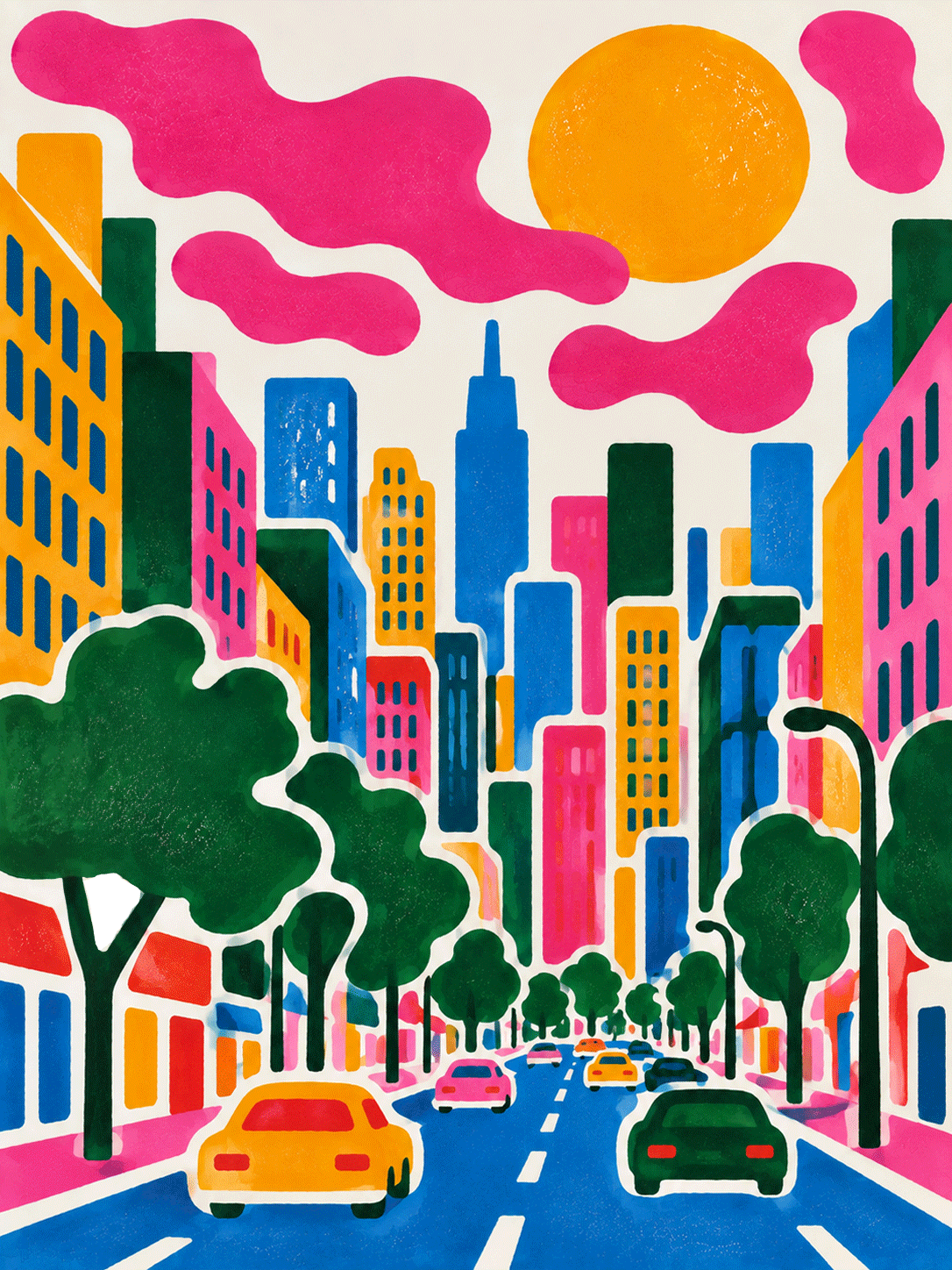 Affiche "Naïve Psychedelic NYC"