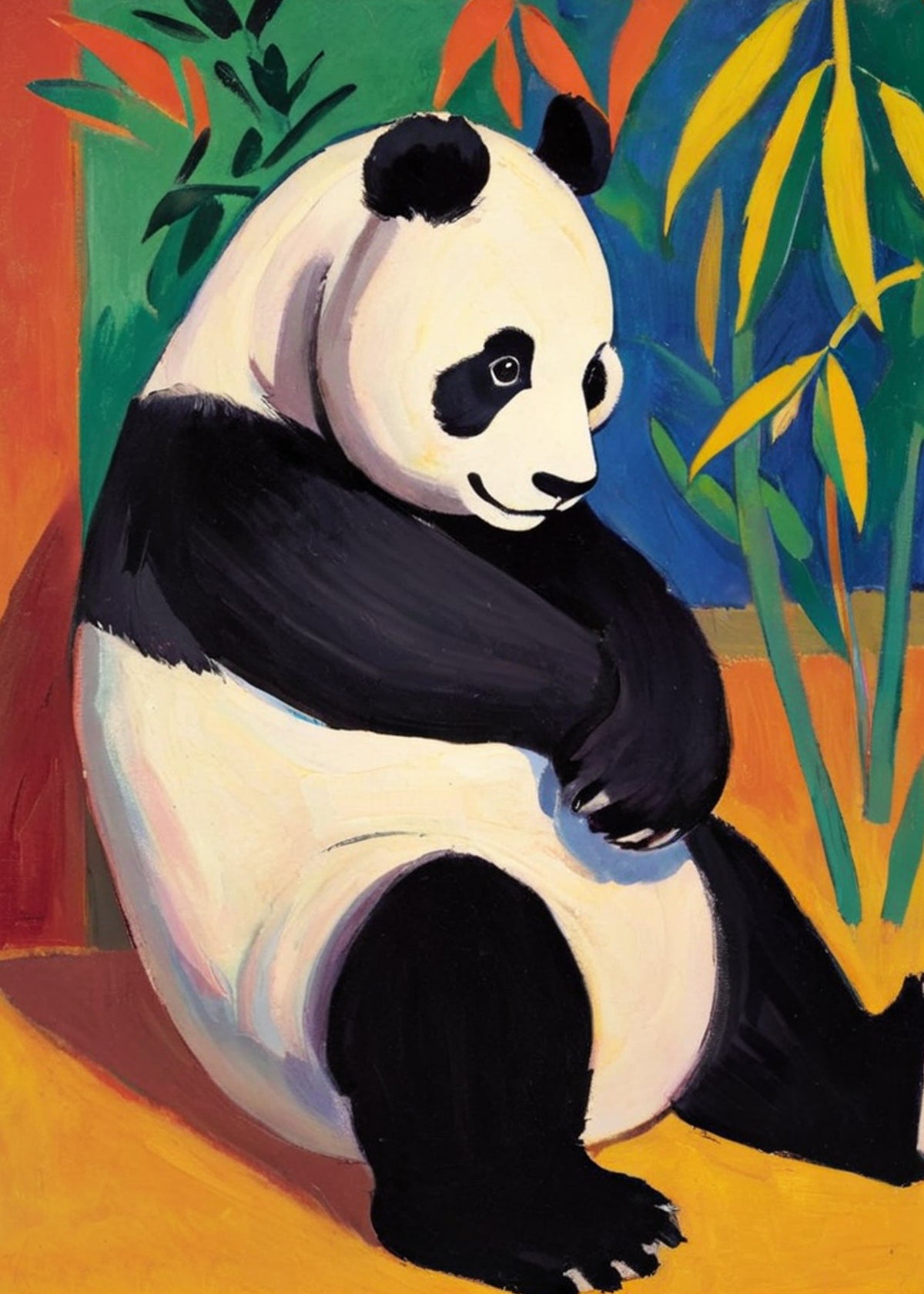 Affiche « Panda en pause » - Alvin & Norman Studio