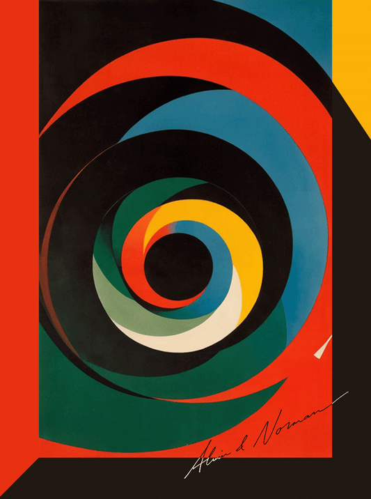Affiche « Vertige chromatique » - Alvin & Norman Studio