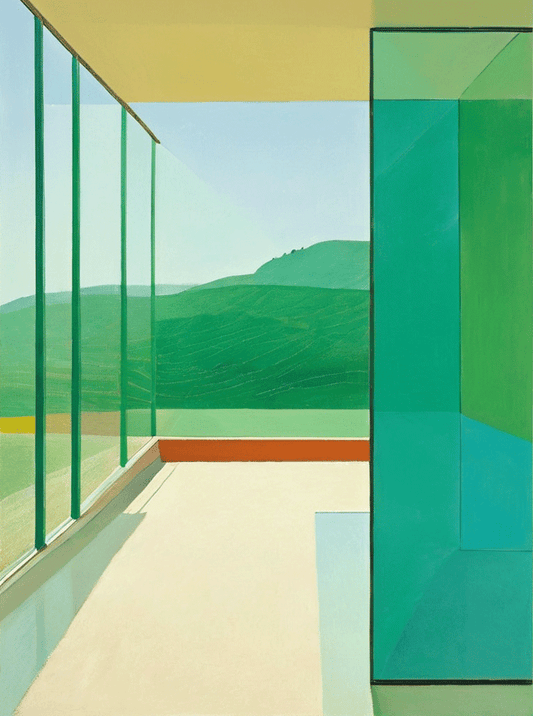 Affiche « La terrasse au vert » - Alvin & Norman Studio