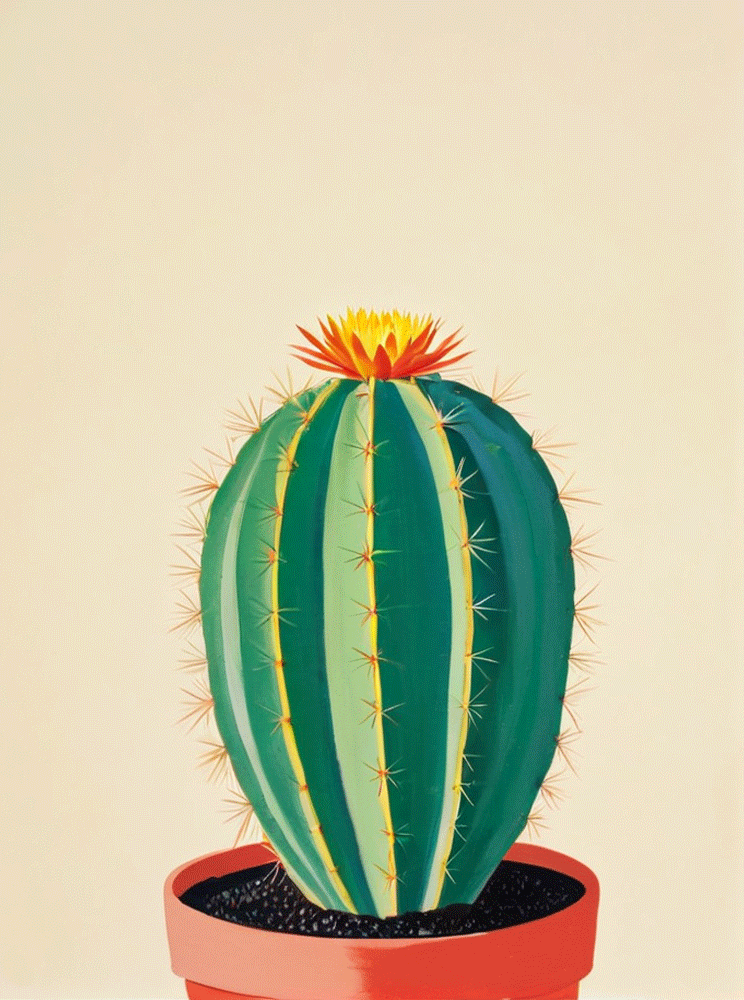 Affiche « Floraison piquante » - Alvin & Norman Studio