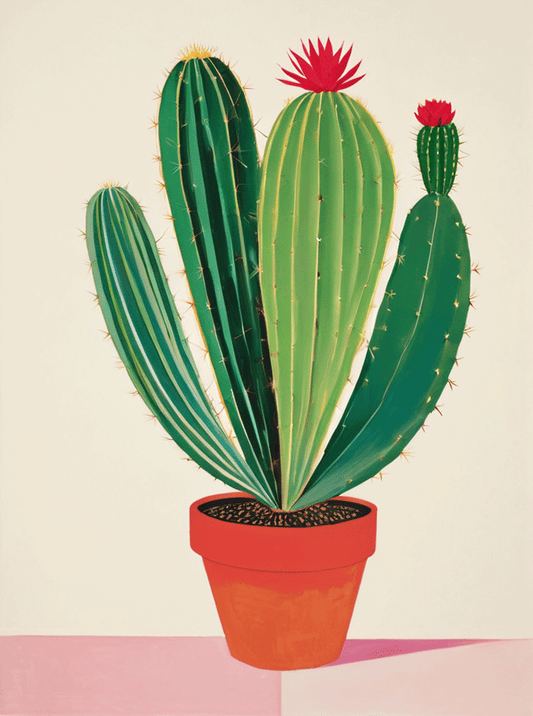 Affiche Le cactus en fête - Alvin & Norman Studio