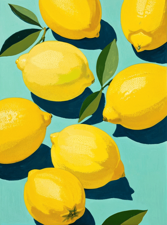 Affiche « Citrons en plein bleu » - Alvin & Norman Studio