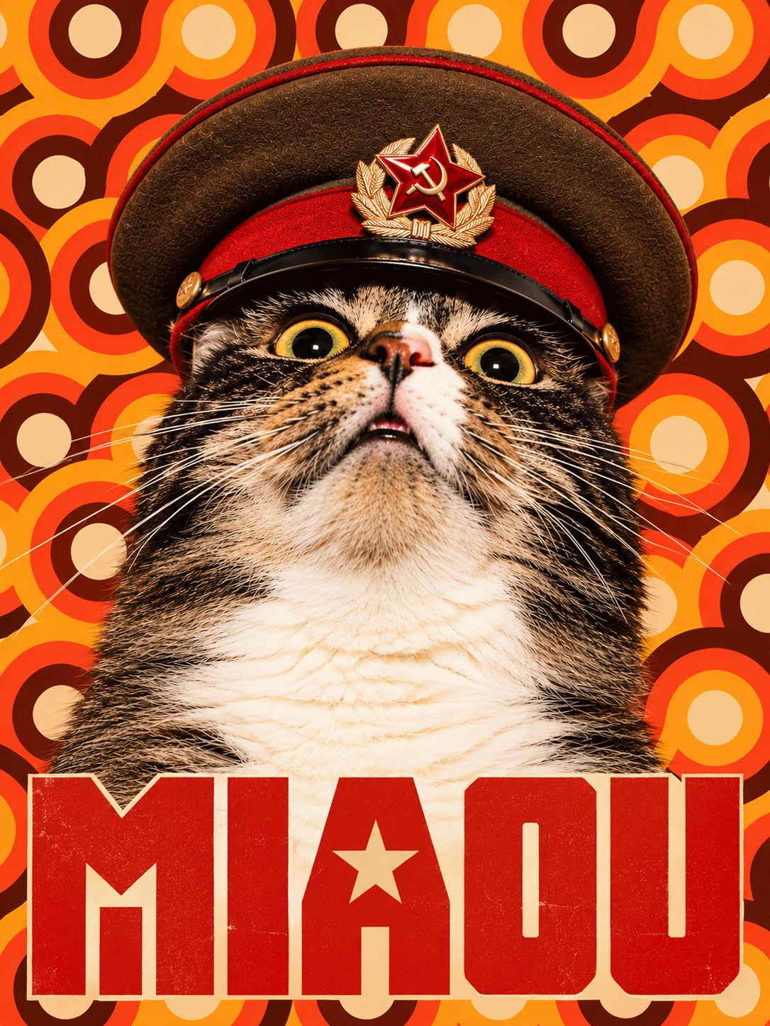 Affiche « Camarade Miaou » - Alvin & Norman Studio