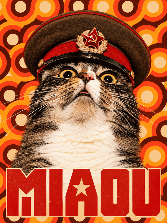 Affiche « Camarade Miaou » - Alvin & Norman Studio