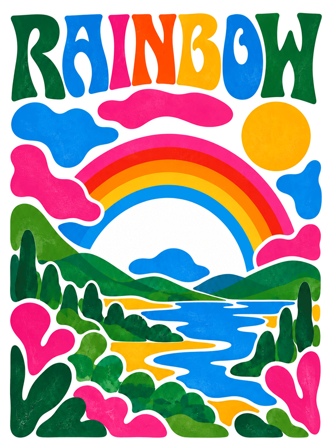 Affiche « Rainbow Valley » - Alvin & Norman Studio
