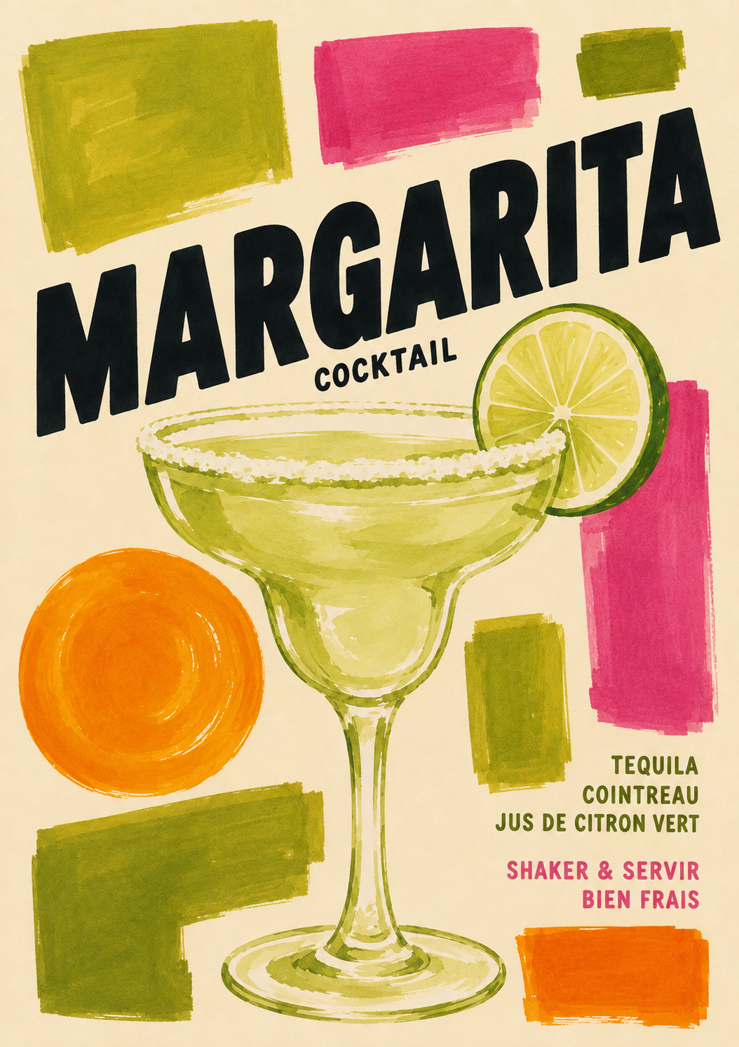Affiche Margarita, bien frais - Alvin & Norman Studio
