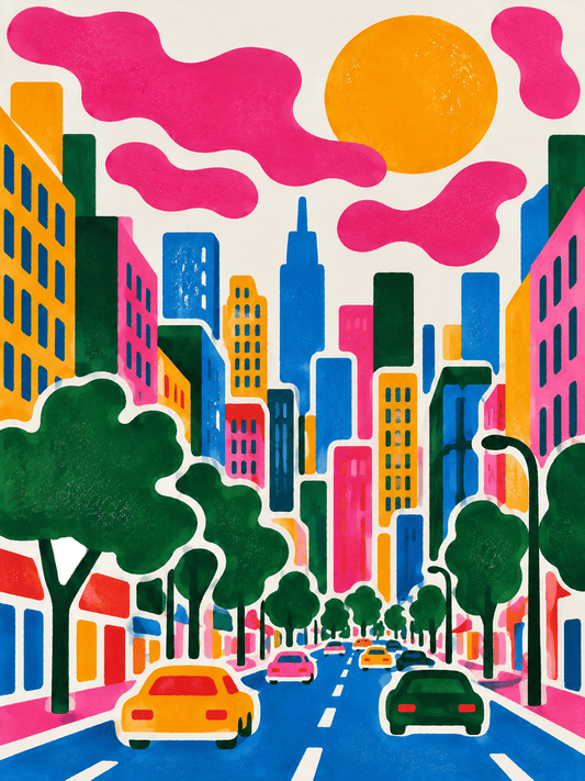 Affiche "Naïve Psychedelic NYC"