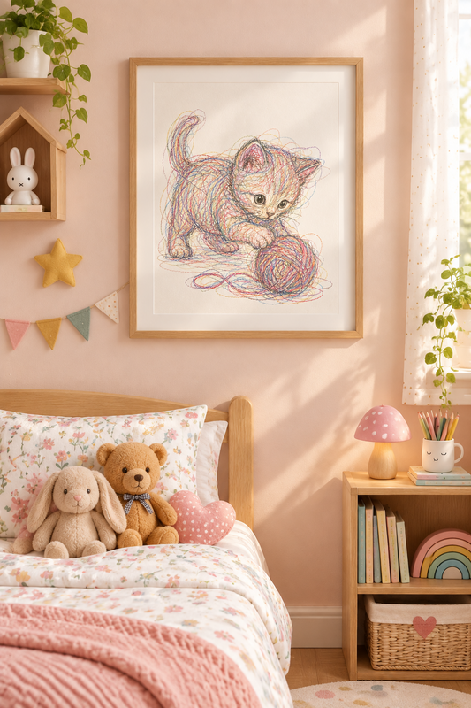 Affiche "Le Chaton Gribouillis"