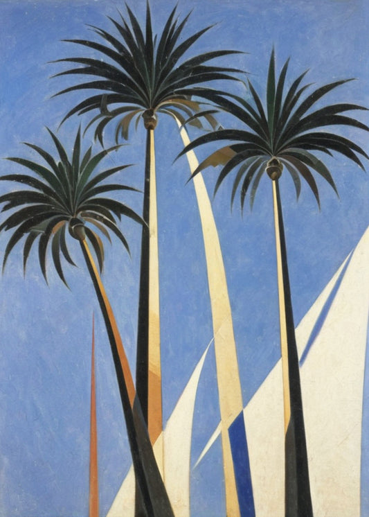 Affiche « Palmes au grand bleu » - Alvin & Norman Studio