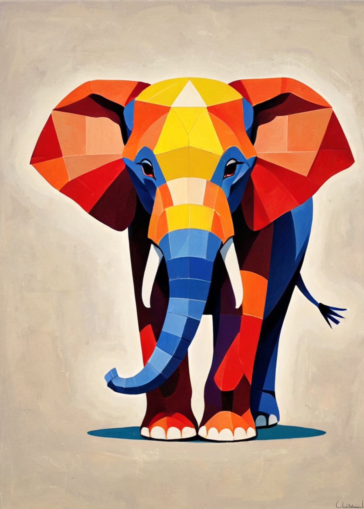 Affiche « Pachyderme pop » - Alvin & Norman Studio
