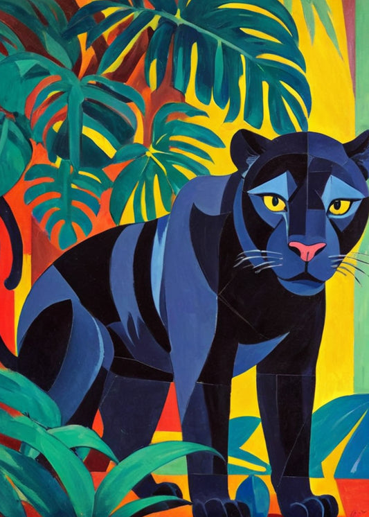 Affiche « Panthère sous les tropiques » - Alvin & Norman Studio