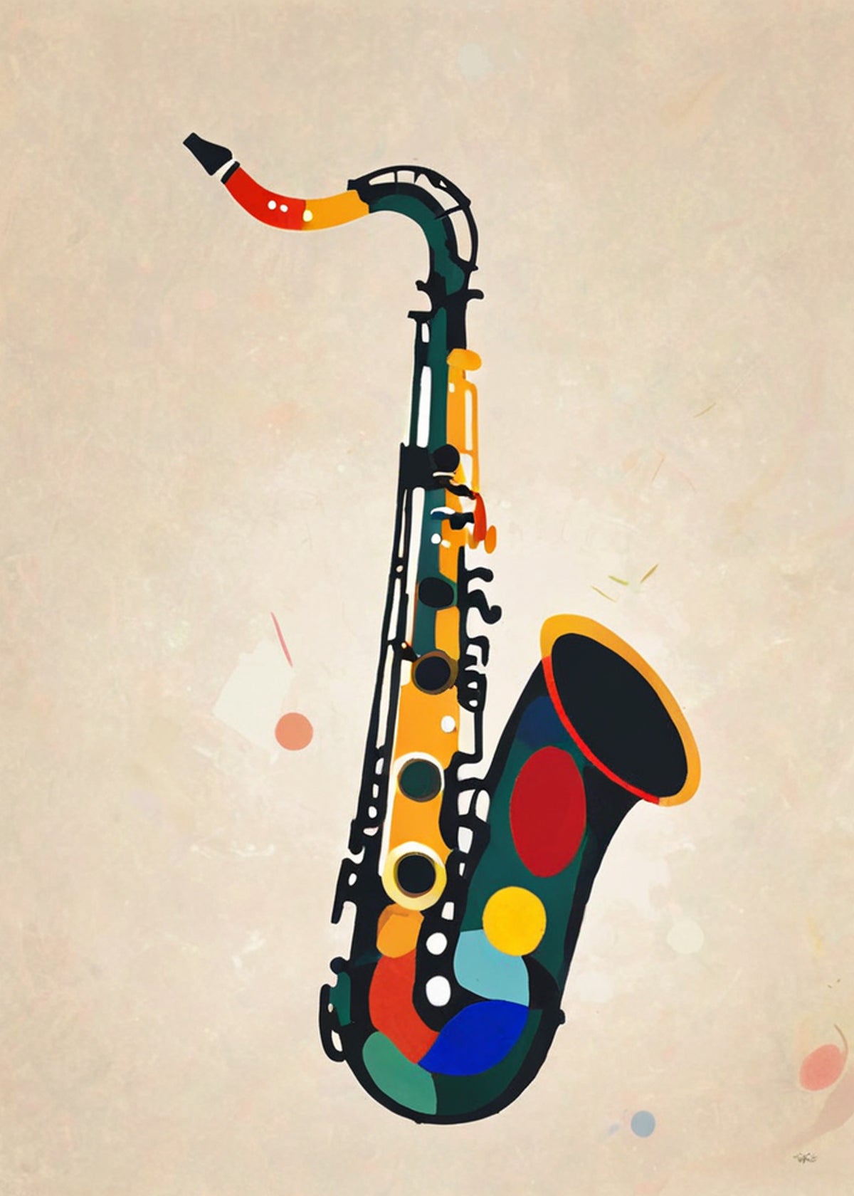 Affiche « Saxo en liberté » - Alvin & Norman Studio