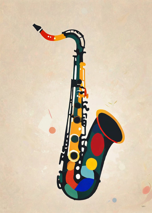 Affiche « Saxo en liberté » - Alvin & Norman Studio