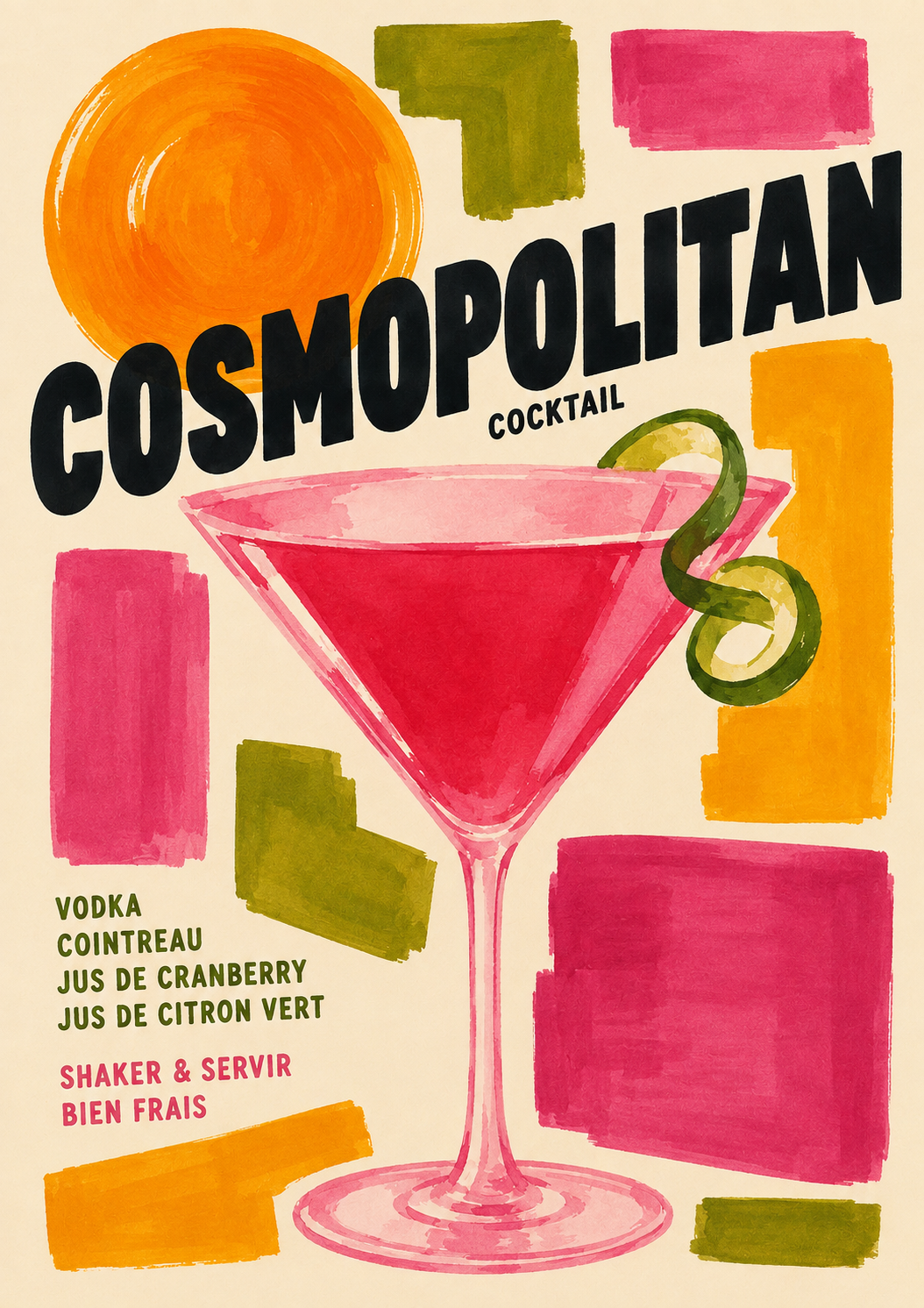 Affiche Cosmopolitan bien frappé - Alvin & Norman Studio
